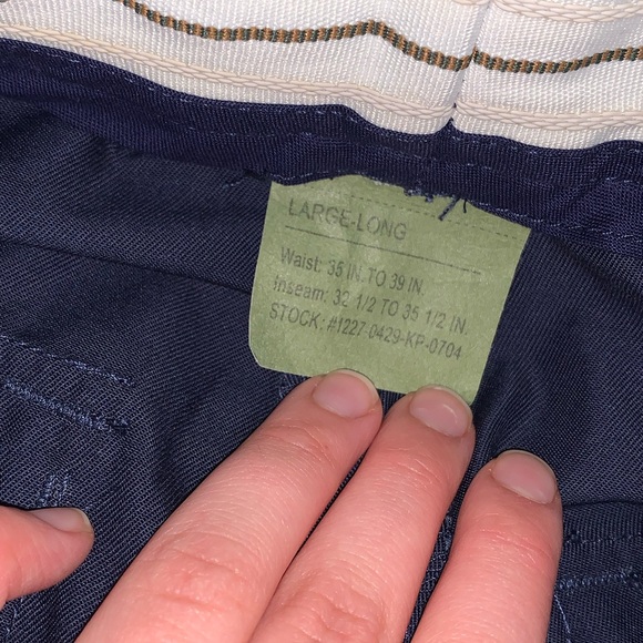 Rothco Uniform Division navy blue cargo pants size Large-long - Picture 5 of 5